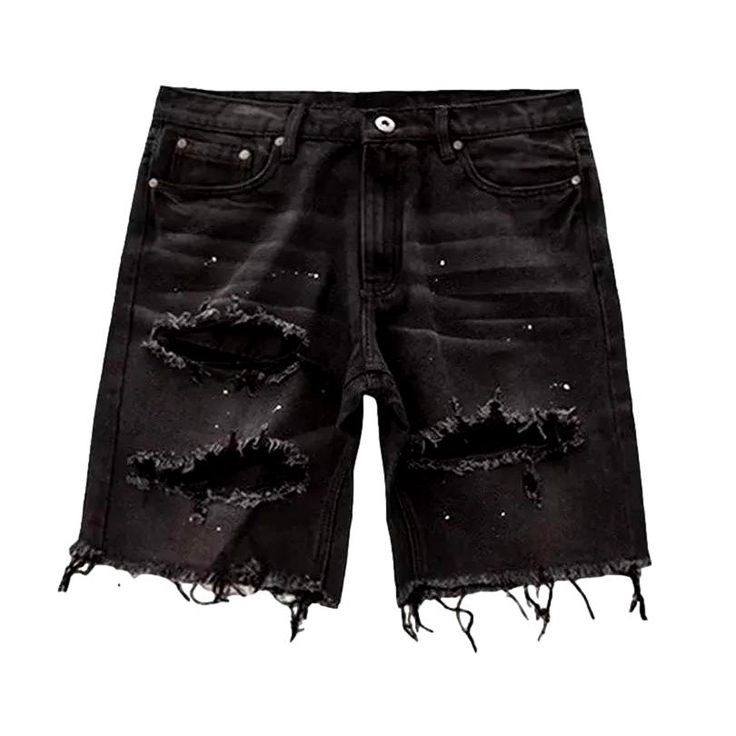 Elevate your flair with our baggy mid-waist jeans shorts for men from the 2024 Summer Collection a grunge-inspired addition to your wardrobe that exudes effortless coolness.Distinctive Features: Grunge Style: These shorts are designed with a grunge aesthetic in mind, perfect for those who want to add some edge to their look. Distressed Details: The distressed elements on these shorts add a rugged and worn-in feel, giving them a unique and individualized look. Baggy Fit: The baggy silhouette of these shorts offers a relaxed and comfortable feel, perfect for the laid-back grunge trend. Raw Hem: The raw hem adds an element of undone edginess to these shorts, making them a standout piece in any outfit. Whiskered & Sanded: These shorts feature a whiskered and sanded effect, giving them a vintag Wed Leg, Fem Outfits, Minimal Shirt Design, Mid Waist Jeans, Mens Denim Shorts, Shorts For Men, Waist Jeans, Grunge Style, Fashion Girl