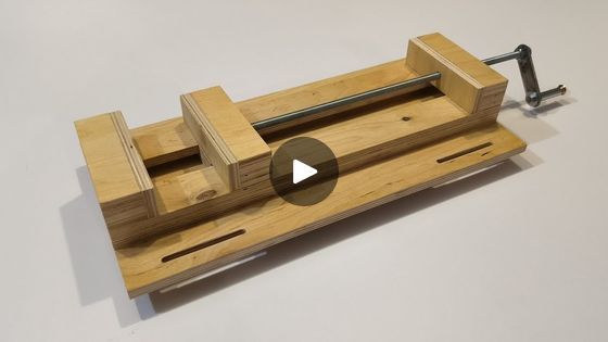 How to make a vice from plywood.  Wooden vice drill press. | How to make a vice from plywood.  Wooden vice drill press. | By Woodworking GuideFacebook Drill Press, Plywood, Woodworking