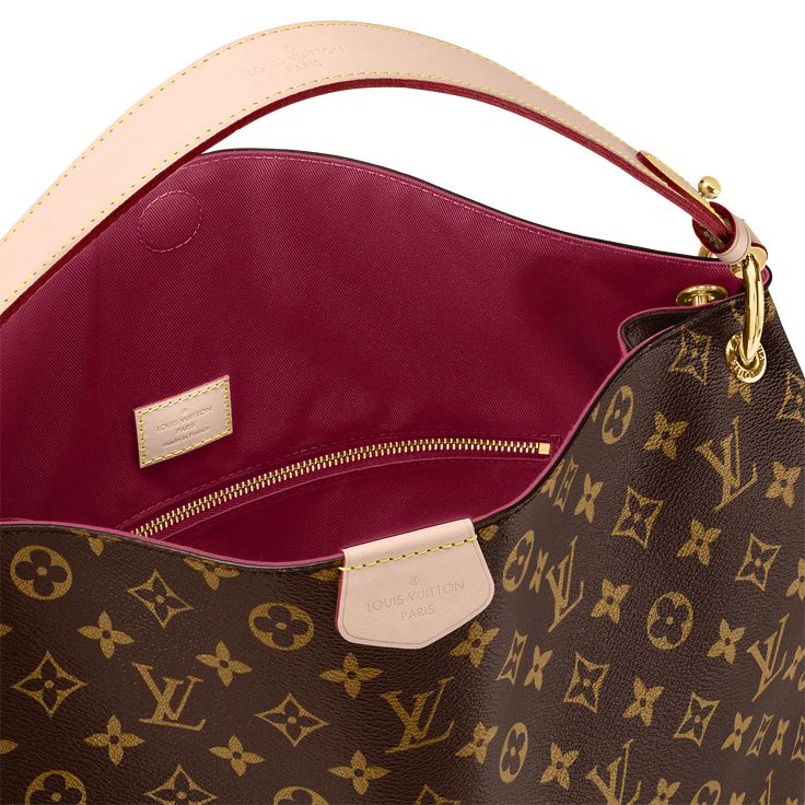 Products by Louis Vuitton: Graceful MM Louis Vuitton Graceful Mm, Louis Vuitton Graceful, Cheap Louis Vuitton Handbags, Mm Monogram, Louis Vuitton Official Website, Leather Detailing, Classic Monogram, Pink Monogram, Cheap Handbags