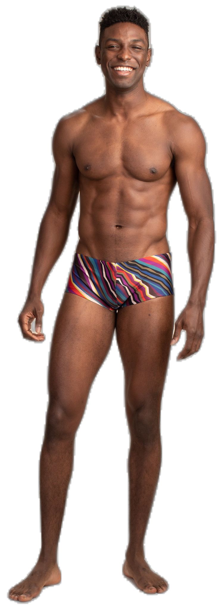 Fitted Multicolor Swim Trunks For Swimming, Multicolor Fitted Swim Trunks For Pool, Summer Stretch Multicolor Boxer Briefs, Summer Multicolor Stretch Boxer Briefs, Multicolor Boxer Briefs For Sports In Summer, Multicolor Short Length Swimwear For Pool, Multicolor Swimwear With Built-in Shorts For Pool, Stretch Multicolor Swim Trunks For Vacation, Fitted Multicolor Boxer Briefs For Summer