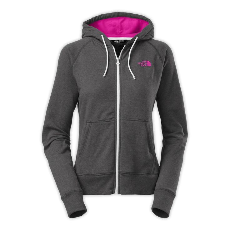 The North Face Lightweight Full-Zip Hoodie Women's Sporty Heather Hoodie For Fall, Sporty Heather Hoodie With Drawstring, Sporty Heather Sweatshirt With Drawstring Hood, Heather Athleisure Hoodie, Heather Hooded Athleisure Hoodie, Heather Hooded Hoodie In Athleisure Style, Casual Workout Hooded Jacket With Drawstring, Casual Workout Hooded Jacket With Adjustable Hood, Casual Hooded Jacket With Adjustable Hood For Workout