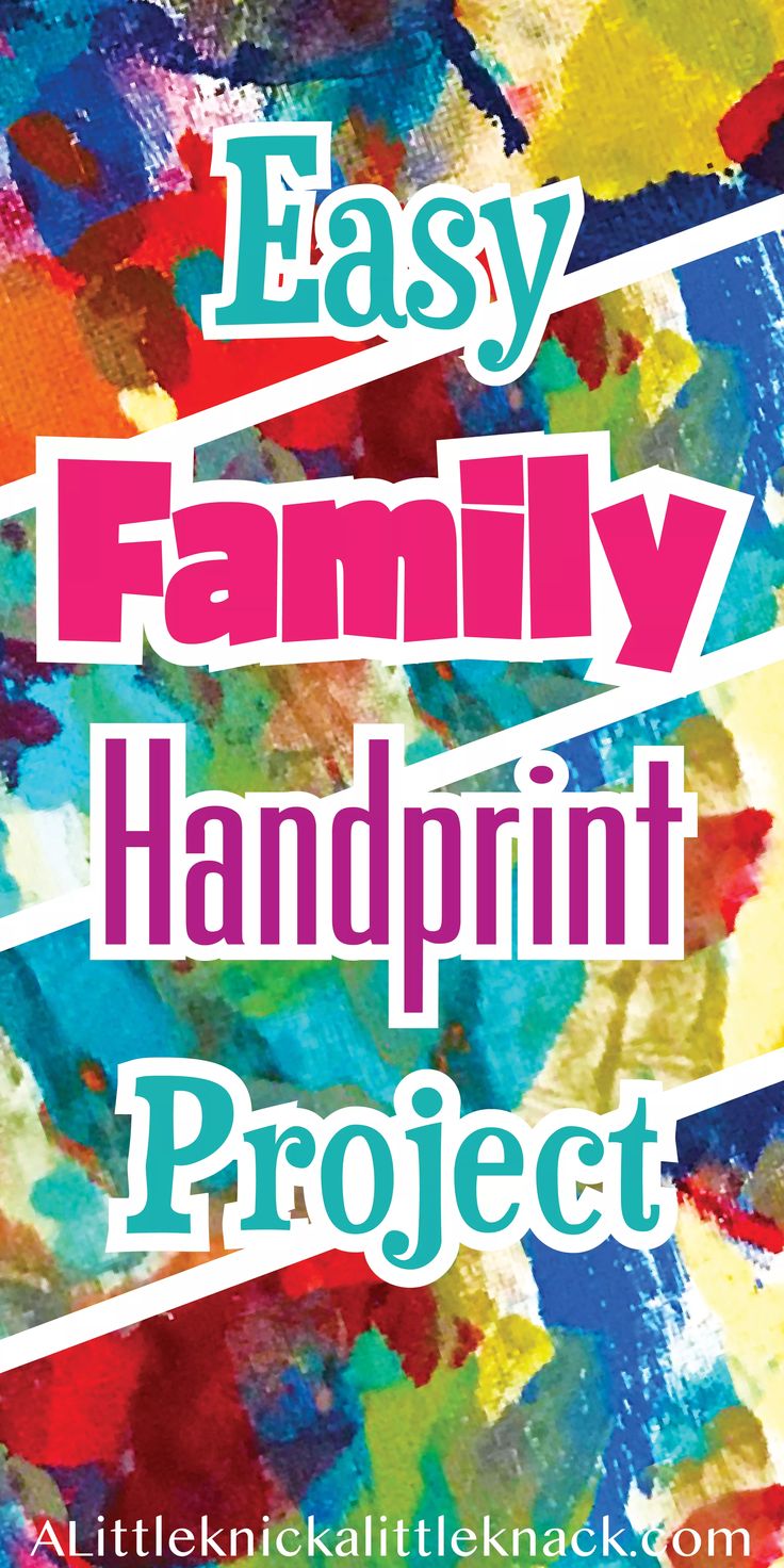 the easy family handprint project