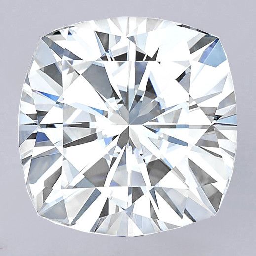 a diamond cut in half on a white background