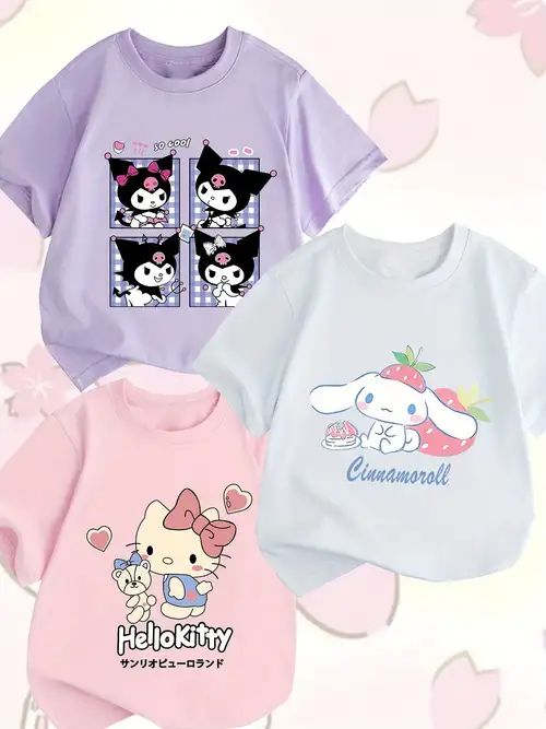 sweatshirt - Temu Cute Pink Hello Kitty T-shirt, Cute Hello Kitty Cotton T-shirt, Black Kawaii T-shirt With Hello Kitty Print, Casual Cotton T-shirt With Hello Kitty Print, Kawaii Hello Kitty Cotton T-shirt, Wedding Couple Cartoon, Hello Kitty T Shirt, Cartoon Tops, Uber Ride