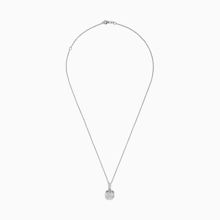 Classique 14K White Gold Pendant White Gold Pendant, Baguette Diamond, Gold Pendant, White Gold, Pendant, Gold, White