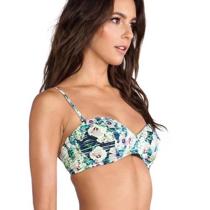 Nanette Lepore Hula Hibiscus Bikini Top. Brand New With Tags Attached. 94% Nylon, 6% Spandex. Contrast: 73% Micropolyester, 27% Spandex. Lining: 90% Nylon, 10% Spandex. Hand Wash Cold And Line Dry. Imported. Bandeau Beachwear Swimwear With Built-in Bra, Summer Bandeau Tankini With Built-in Bra, Strapless Swimwear With Built-in Bra For Vacation, Summer Strapless Swimwear With Built-in Bra, Summer Tube Top With Built-in Bra For Vacation, Beachwear Tube Top With Built-in Bra For Vacation, Summer Beach Tube Top With Built-in Bra, Bandeau Swimwear With Built-in Bra For Beach Party, Beachy Bandeau Swimwear With Built-in Bra