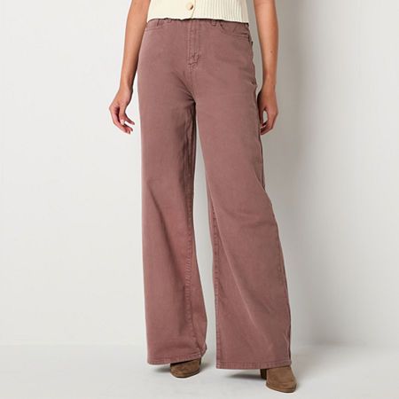 The chic hue and styling of this pair of a.n.a women's wide-leg jeans lends them a versatile polished look to wear with everything in your wardrobe. Cut for the highest rise, they are made from a stretch cotton-blend with recycled fabric and have a button-zip fly. Wear it with a fitted tank or tee. Closure Type: Button & ZipperPockets: 1 Front Coin Pocket, 2 Back Slip Pockets, 2 Front Slip PocketsRise: Highest RiseFiber Content: 99% Cotton, 1% SpandexFabric Description: DenimInseam: 32 InCare: T Cheap Khaki Wide Leg Bottoms, Cheap Full Length Khaki Wide Leg Pants, Cheap Brown Jeans For Spring, Cheap Classic Wide Leg Bottoms, Cheap Beige Wide Leg Bottoms, Cheap Solid Color Jeans For Fall, Trendy Wide Leg Pants With Five Pockets For Fall, Fall Wide-leg Jeans, Versatile Wide Leg Flare Jeans For Fall