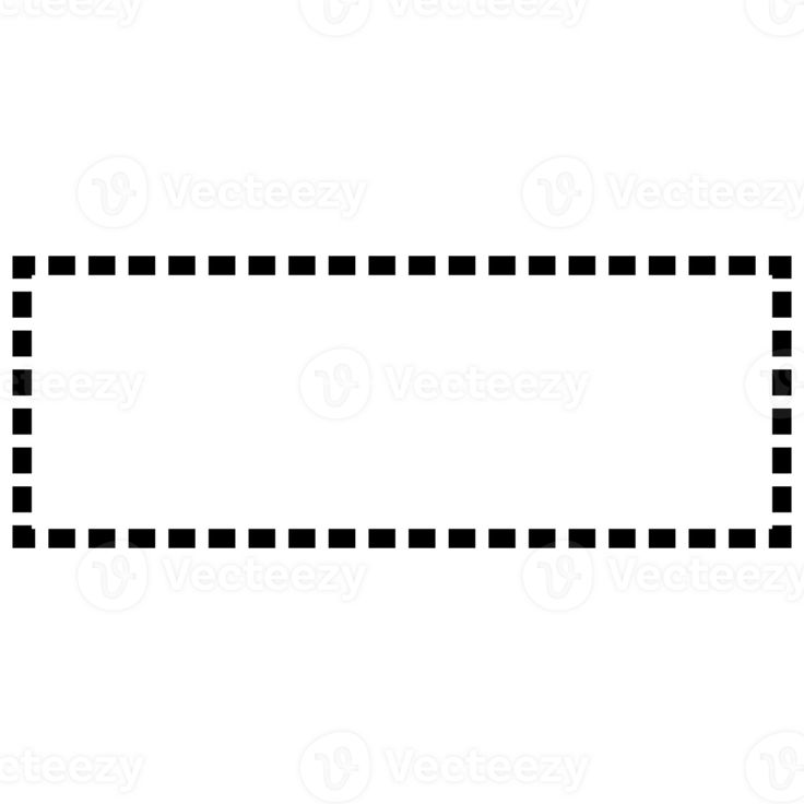 a black and white line drawing of a rectangle