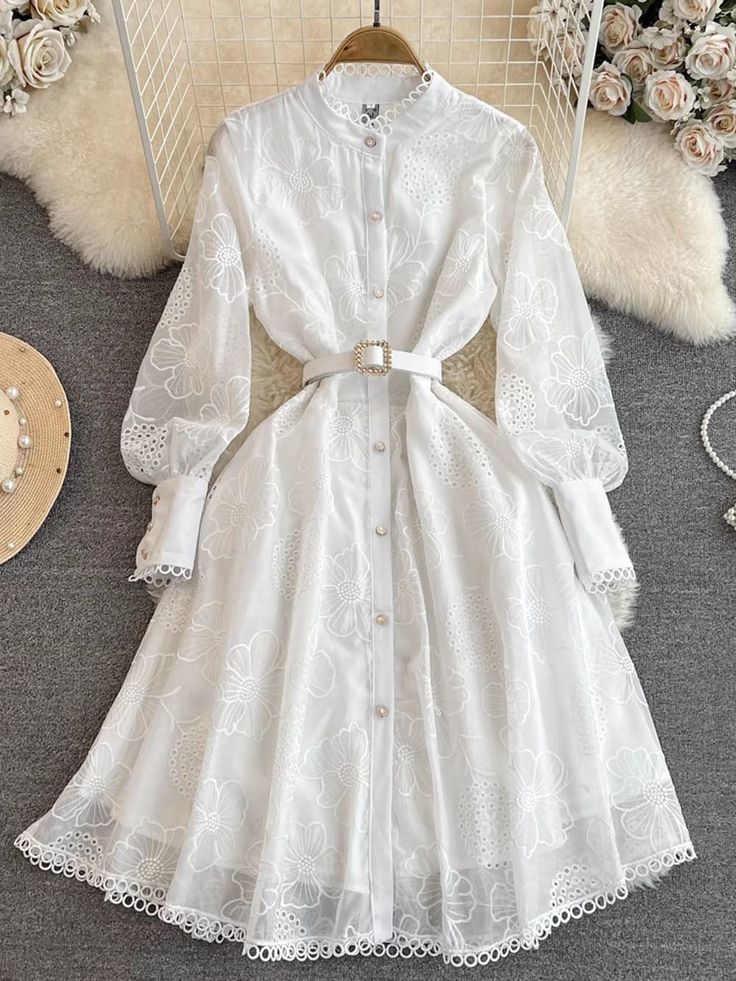 Flower Power Shirt, Vintage Boho Dress, Bohemian Style Dresses, Embroidery Shirt, Belted Midi Dress, Boho Maxi, Boho Maxi Dress, Flower Embroidery, Lace White Dress