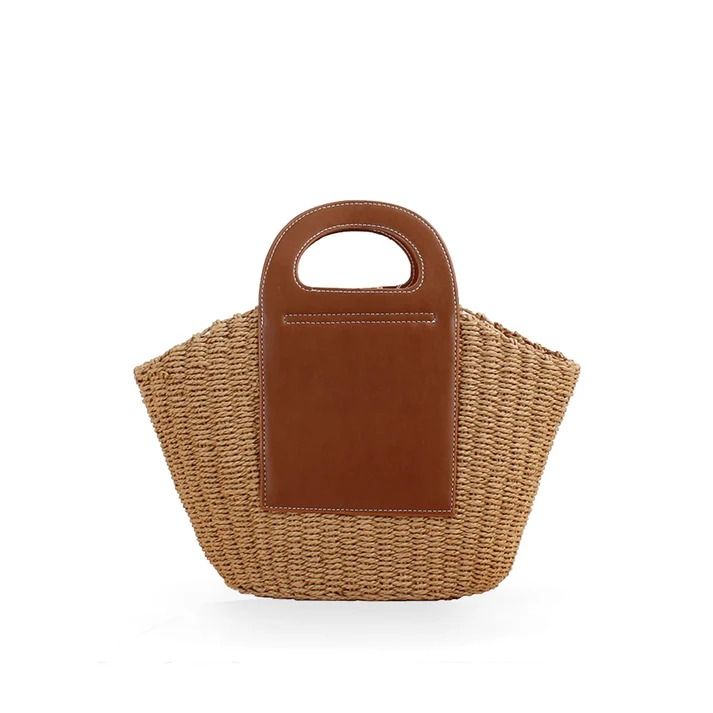 Stylish Casual Straw Summer Handbag – 2YZ Shop Modern Beige Straw Bag With Double Handle, Modern Beige Straw Bag For Shopping, Modern Beige Woven Straw Bag, Modern Summer Straw Bag With Bamboo Handle, Modern Bucket Bag With Braided Handles For Beach, Modern Rectangular Straw Bag For Shopping, Modern Bucket Bag With Braided Handles For Vacation, Modern Rectangular Straw Shopping Bag, Modern Woven Bags For Spring