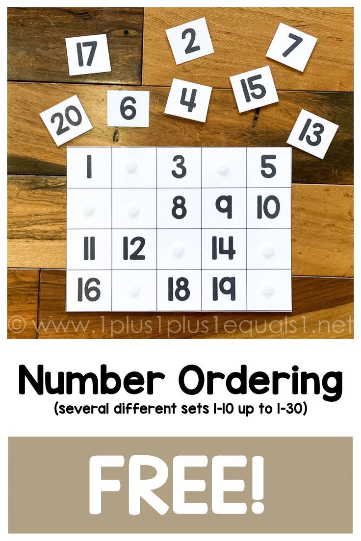 a number ordering game with numbers on it