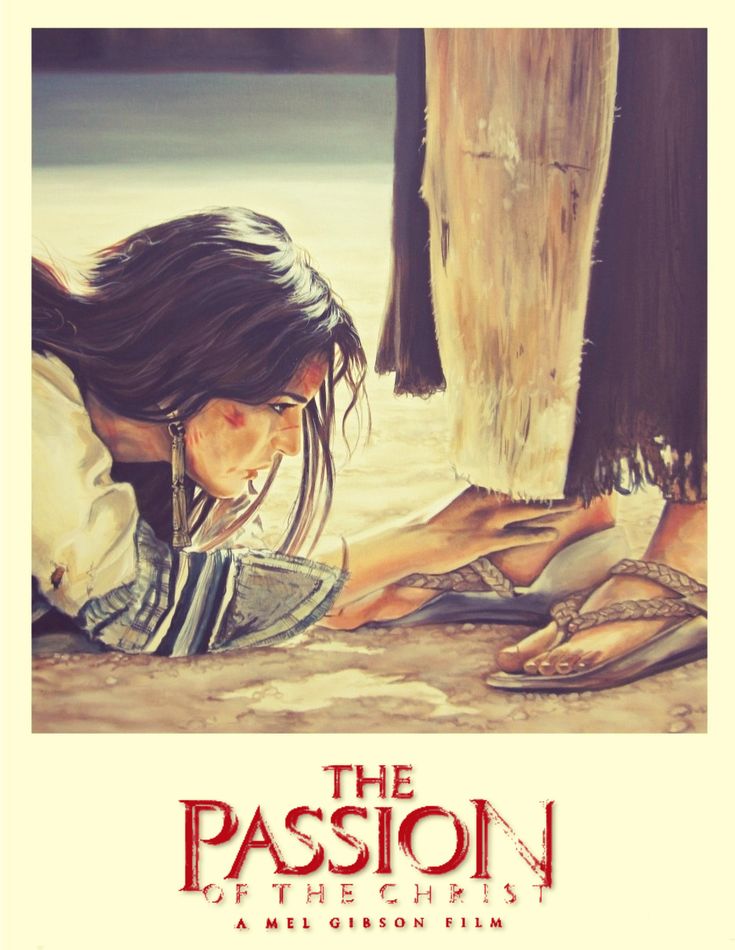 the poster for the film, the passion