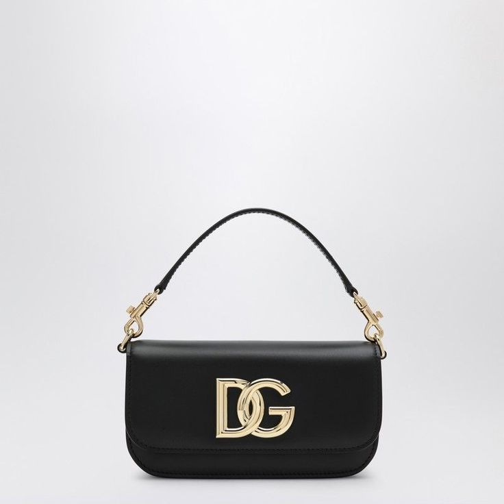 Black Calfskin Leather Shoulder Bag From Dolce & Gabbana Featuring A Front Flap With A Double Magnet Closure, A Dg Logo, A Removable Handle, A Removable Sliding Chain Shoulder Strap, An Internal Flat Pocket And Gold Metal Hardware. Width 18 Cm X Height 11 Cm X Depth 5 Cm Shoulder Strap Length: 90 Cm Handle Drop: 8 Cm Size Type: Int Material: Leather Sku: 2f-Bb7603aw576/P_dolce-80999_100 Welcome To The Official Luosophy Poshmark Closet! Luosophy Is A Luxury Brand Reselling Company Founded In San Luxury Shoulder Baguette Bag With Detachable Strap, Luxury Baguette Bag With Removable Top Handle Pouch, Luxury Baguette Bag With Removable Pouch, Designer Evening Bags With Detachable Strap, Luxury Flap Bag With Detachable Strap, Black Soft Leather Bag For Everyday Luxury, Everyday Luxury Black Soft Leather Bag, Luxury Baguette Bag With Detachable Handle, Luxury Everyday Clutch Bag