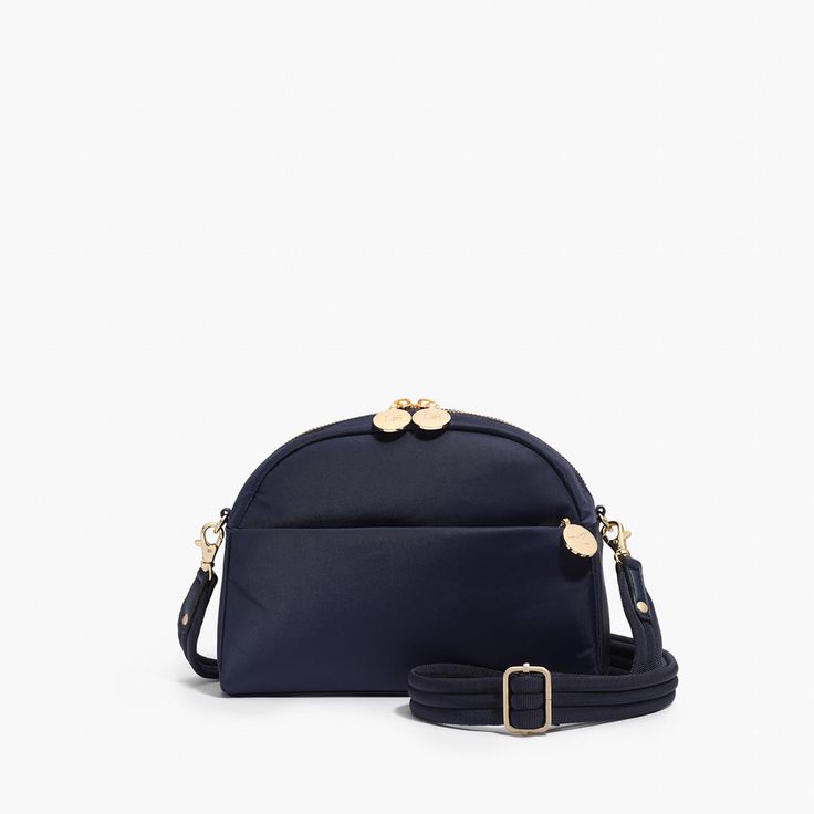 Nouvelle - Recycled Nylon - Deep Navy – Lo & Sons Versatile Crossbody Camera Bag For On-the-go, Chic Everyday Crossbody Camera Bag, Versatile Camera Bag With Adjustable Strap, Versatile Camera Shoulder Bag With Adjustable Strap, Versatile Satchel Camera Bag For On-the-go, Versatile Crossbody Bucket Bag For On-the-go, Daily Use Crossbody Camera Bag With Adjustable Strap, Crossbody Camera Bag With Adjustable Strap For Daily Use, Versatile Everyday Camera Shoulder Bag