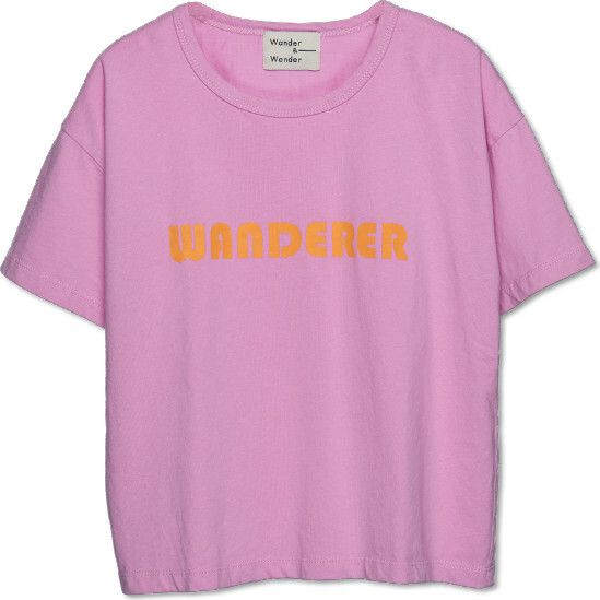 Soft cotton jersey tee with cute print. | Wander & Wonder | Wanderer T-Shirt, Orchid (Pink, Size 12M-2Y)  |  Maisonette collects the best children’s products from around the world (unlike Zulily, Etsy, The Tot, Farfetch Kids, Childrensalon, Crate and Kids, Kohls, Wayfair, Buy Buy Baby, Nordstroms, Mini Boden, J.Crew Factory, or PotteryBarn Kids), creating a curated shopping experience for you. Think of us as your shortcut to fashion for litte ones! Cute Pink T-shirt With Text Print, Cute Pink Slogan Tops, Playful Pink Tops With Letter Print, Playful Pink T-shirt With Graphic Print, Playful Pink Graphic Print T-shirt, Playful Pink T-shirt With Slogan, Playful Pink Cotton Tops, Playful Pink Short Sleeve T-shirt, Pink Cotton Tops With Letter Print