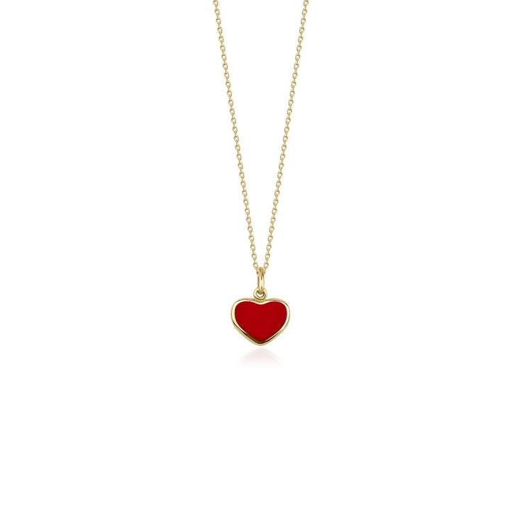 This elegant red heart necklace is crafted with 14k solid gold, embodying timeless beauty and sophistication. Its minimalist design, combined with the finest craftsmanship, makes it a perfect piece for everyday wear or a meaningful gift for a loved one. This necklace is crafted with real 14k solid gold(not plated, not vermeil, not gold filled) You don't need to worry about water, perfume or conditioner contact since real gold doesn't tarnish. The center is hand applied red enamel on top of solid gold for the design purpose, hot applied enamel is the best and most resistant type of application in which enamel and gold bond together over extreme temperatures. This ensures that your piece keeps its beauty for decades to come. You can even wear this piece in water as well. Red Heart Necklace, Nyc Outfits, M Necklace, Water Perfume, About Water, Gold Bond, August Birthstone Jewelry, July Birthstone Jewelry, Necklace Red