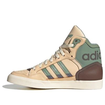 adidas originals Extaball 'Brown Green' ID1132 Brown Sporty High-top Sneakers For Streetwear, Brown Mid-top Basketball Shoes For Streetwear, Sporty Brown Mid-top Skate Shoes, Sporty Brown Basketball Shoes For Streetwear, Brown High-top Basketball Shoes For Streetwear, Sporty Brown Skate Shoes For Streetwear, Sporty Brown High-top Basketball Shoes, Casual Brown Mid-top Basketball Shoes, Brown High-top Adidas Sneakers