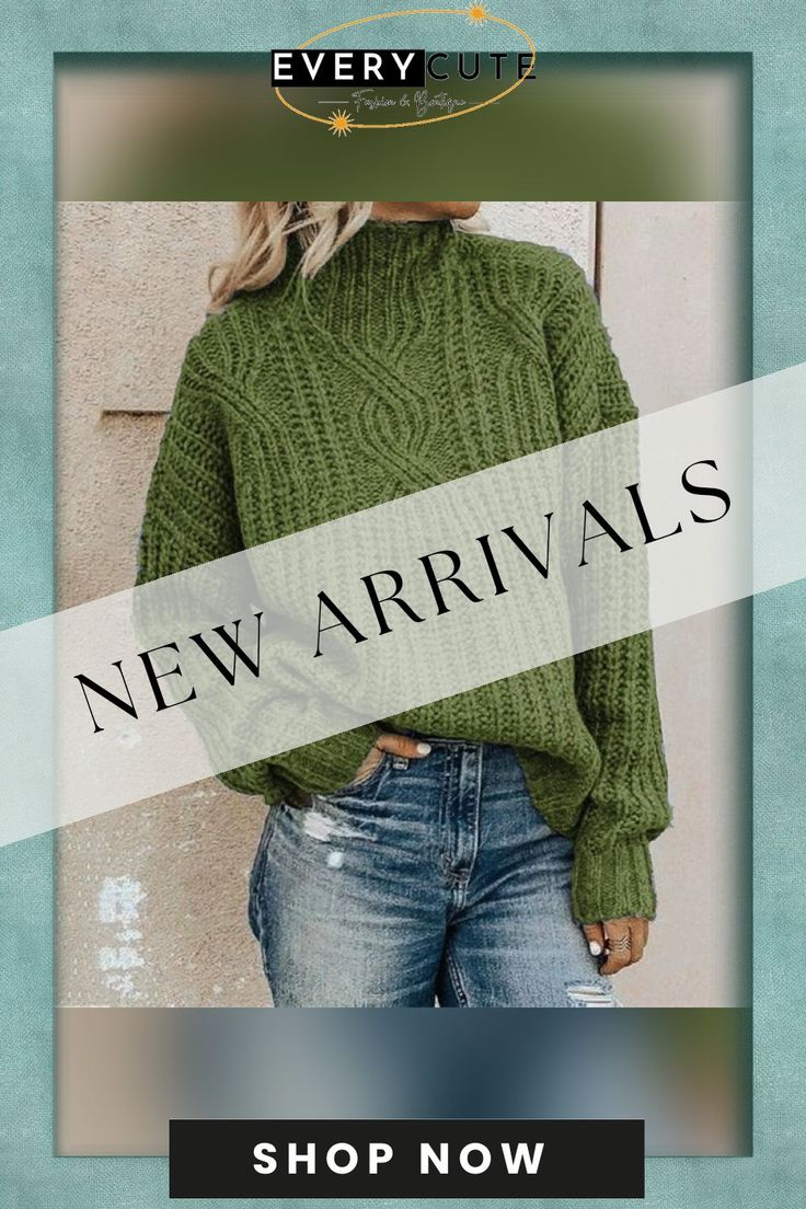 Turtleneck Twist Knit Top Pullover Cozy Textured Knit Turtleneck Top, Fall Cable Knit Turtleneck Tops, Green Textured Knit Turtleneck Sweater, Green Textured Turtleneck Sweater, Trendy Cable Knit Crew Neck Sweater, Oversized Cable Knit Tops For Layering, Cozy Fit Cable Knit Tops For Fall, Winter Cable Knit Cozy Top, Cozy Fit Cable Knit Tops For Winter