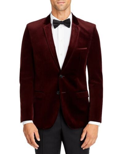 ad eBay - Find many great new & used options and get the best deals for Hugo Boss men's Arti Burgundy Velvet Extra Slim Fit Jacket -size 36R -rt $595 at the best online prices at eBay! Free shipping for many products! Luxury Long Sleeve Suits For Fall, Luxury Long Sleeve Fall Suits, Formal Long Sleeve Sport Coat For Winter, Burgundy Single-breasted Blazer For Business, Designer Long Sleeve Formal Blazer, Designer Long Sleeve Blazer For Formal Occasions, Winter Formal Long Sleeve Sport Coat, Semi-formal Burgundy Blazer For Fall, Semi-formal Burgundy Outerwear For Fall