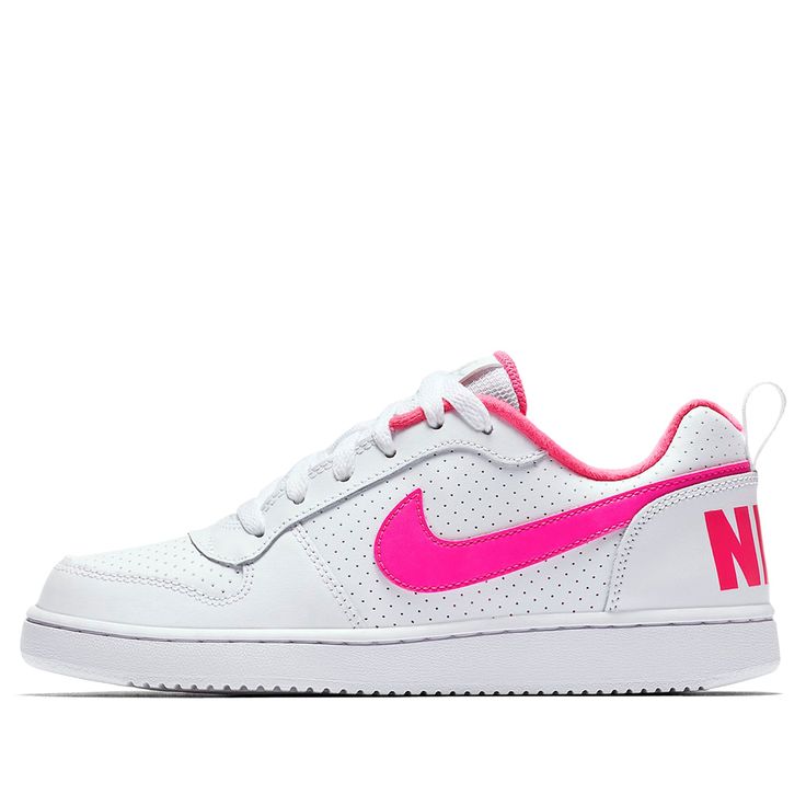 Kids Nike Court Borough Low GS White Pink Blast Sneakers/Shoes Nike Court Borough Low, Nike Court Borough, Nike Cortez Sneaker, Kids Nike, Sneakers Shoes, Stylish Sneakers, Nike Air Force Sneaker, Perfect Pair, Sneakers Nike