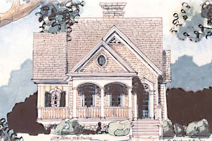 this is an artist's rendering of a house