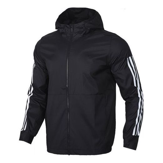 Adidas Must Have Classic Windbreaker 'Black' FM9428 (Men's) Black Breathable Long Sleeve Windbreaker, Black Moisture-wicking Windbreaker For Outdoor Activities, Adidas Casual Moisture-wicking Windbreaker, Black Breathable Athleisure Windbreaker, Adidas Casual Windbreaker With Moisture-wicking, Casual Adidas Windbreaker With Moisture-wicking, Casual Adidas Moisture-wicking Windbreaker, Black Breathable Sportswear Windbreaker, Sporty Black Breathable Outerwear