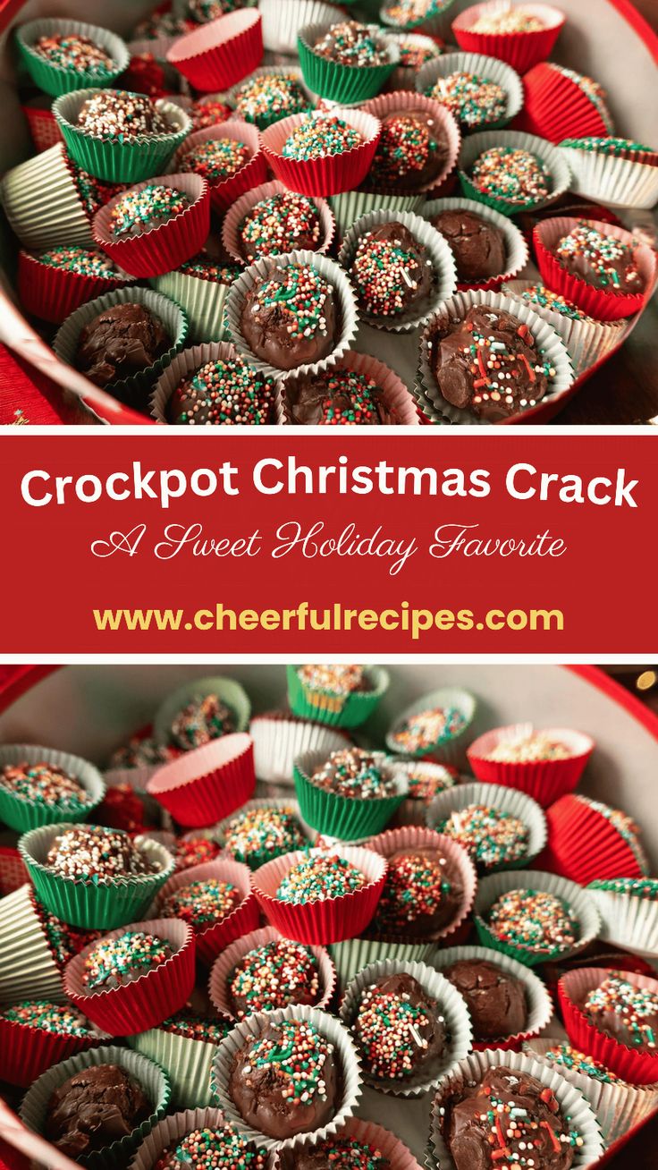 a bowl filled with chocolate covered christmas crackers