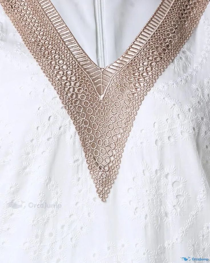 OrcaJump - Elegant Contrast Lace Eyelet Embroidered Casual Dress Contrast Dress, Eyelet Embroidery, Casual White Dress, Embroidery Dress, Estilo Casual, Embroidered Dress, Free Giveaway, Dress Fabric, Dresses For Sale