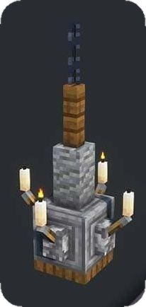 an image of a tower with candles on it