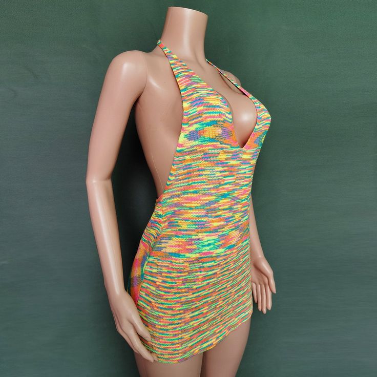 Season: Spring,Summer,Autumn_Size:S,M,L,XLColor:Green,RedStyle:Daily,Party,Beach_Dress Length:ShortOccasion: Daily,Party_Fabric:Polyester_Package Contents: 1* Dress, without Accessorie Colorful V-neck Mini Dress For Summer, Orange Backless Mini Dress For Summer, Multicolor Halter Neck Bodycon Dress For The Beach, Multicolor Halter Neck Bodycon Dress For Beach, Multicolor Backless Beachwear Dress, Trendy Multicolor Stretch Bodycon Dress, Multicolor Stretch Backless Dress, Stretch Multicolor Backless Dress, Multicolor Bodycon Dress For Vacation