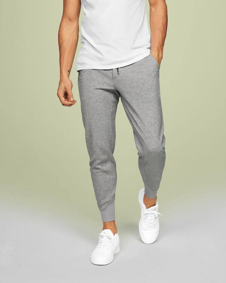 As comfy as they are cool, these sweatpants are ideal for everything – from warm-ups to chillouts. Whether you're warming up before the gym grind, running a cooldown lap, or just kicking back – you want your sweatpants to be a smooth operator. And these ultra-soft Sweat Pants constantly keep you in your comfort zone, with just the right about of stretch. Made with recycled polyester and naturally derived performance fabrics. This combination retains warmth while staying light, breathable, and sm Comfy Activewear With Ribbed Cuffs For Workout, Gray Activewear With Side Pockets For Loungewear, Gray Loungewear Activewear With Side Pockets, Sporty Gray Sweatpants With Elastic Waistband, Gray Activewear With Ribbed Cuffs For Loungewear, Gray Activewear With Comfort Waistband, Gray Activewear For Loungewear, Comfortable Activewear With Side Pockets, Comfortable Activewear With Side Pockets For Loungewear