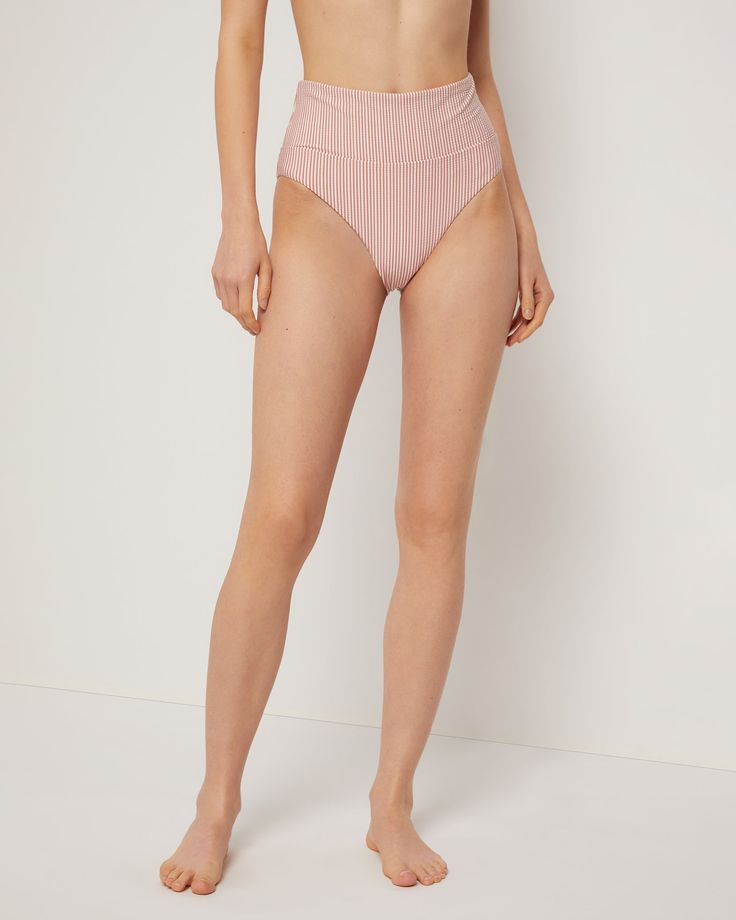 Cut high at the leg to sculpt an elongating profile, the Emelia Bikini Bottom has a full coverage back and sits at the waistline. The Emelia Bikini Bottom is styled with the Annalise Bikini Top. Linen Shop, Dress Romper, Swim Trunks, Swim Shorts, Short Pants, Style Guides, Ready To Wear, Knitwear, Rompers