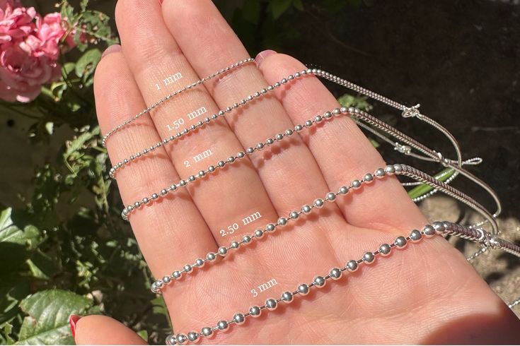 Welcome to my shop, Turkish Silver Chain, Chain Necklace, Chain for Men, Chain for Women,  Unisex Chain, 925 Sterling Silver Necklace, Snake Chain, Ball Chain, Curb Chain, Force Chain, Byzantine Chain, Rolo Chain, Twist Chain, Singapore Chain, Chain for pendant, Silver Jewelry, Box Chain, Silver Accessory, High Quality Necklace, Pure Silver Chain, Dainty Chain, Elegant Necklace, Minimalist Chain, Gift for him, Gift for her, Valentine's day gift, Birthday gift, Christmas gift Item Details # Mater Dainty Silver Chain Necklace With Round Beads, White Gold Ball Chain Necklace As Gift, Silver Ball Chain Necklace As A Gift, Silver Necklace With Ball Chain As Gift, Silver Necklace With Ball Chain For Gift, Silver Satellite Chain Jewelry For Anniversary, Silver Round Beads Chain Necklace Gift, Sterling Silver White Gold Ball Chain Jewelry, Silver Chain Necklace With Round Beads For Gift