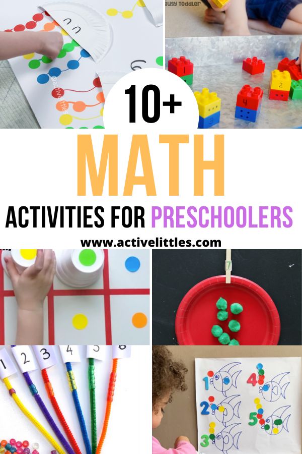 the top ten math activities for preschoolers