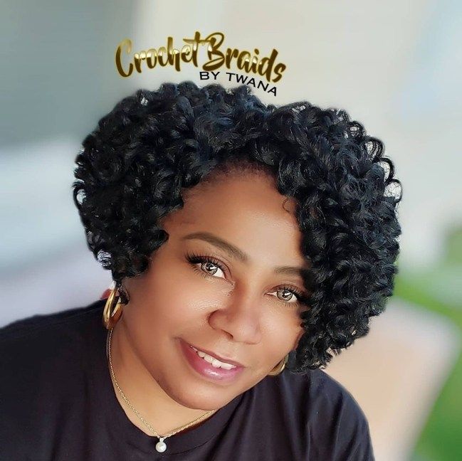 Jeri Curl Weave Hairstyles, Ripple Deep Crochet Hairstyles, Crochet Bob Hairstyles, Crochet Hair Ideas, Short Crochet Braid Styles, Crochet Hairstyles For Black Women, Short Crochet Braids Hairstyles, Curls For Short Hair, Crochet Braids Styles