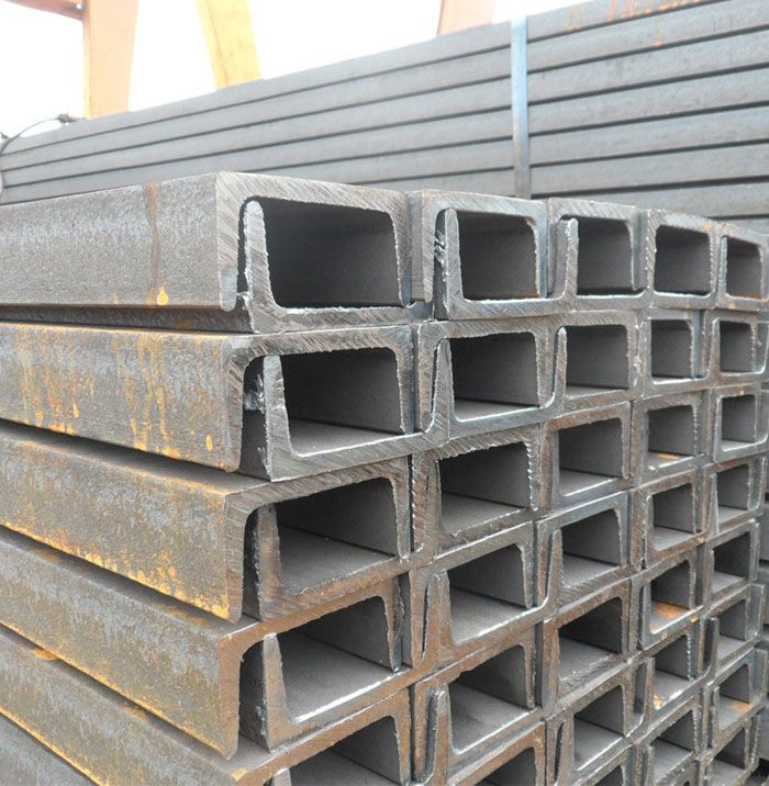 several steel pipes stacked on top of each other