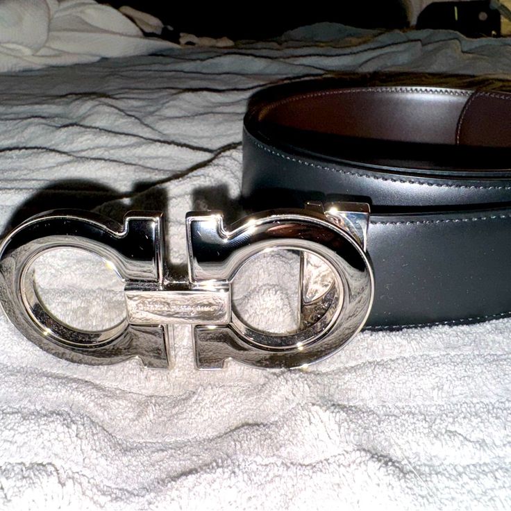 Men’s Ferragamo Belt (Brand New With Duster Belt Buckle Cover No Tags Or Box). Fits Waist 36-38. Salvatore Ferragamo Belt, Salvatore Ferragamo Men, Silver Belt Buckle, Ferragamo Men, Ferragamo Belt, Silver Belts, Reversible Belt, Black Leather Belt, Brown Belt