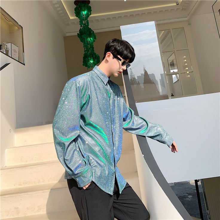 Applicable Season : Spring and Summer Applicable Scene : CASUAL Closure Type : Single Breasted Pattern Type : Solid Sleeve Style : regular Model Number : 6652 Fabric Type : Broadcloth Style : Casual Collar : Turn-down Collar Sleeve Length(cm) : Full Material : Polyester Shirts Type : Casual Shirts Brand Name : Nopnogn Item Type : SHIRTS Gender : MEN WHAT ABOUT REFUND?   Fast refund,100% Money Back Guarantee. If your product is defective or doesnt work properly, let us know and well send you a re Metallic Long Sleeve Tops For Party Season, Metallic Long Sleeve Club Tops, Metallic Long Sleeve Tops For Club, Long Sleeve Party Shirt, Long Sleeve Party Shirt For Party Season, Metallic Long Sleeve Disco Top, Disco Style Long Sleeve Winter Tops, Blue Long Sleeve Party Shirt, Winter Disco Long Sleeve Top