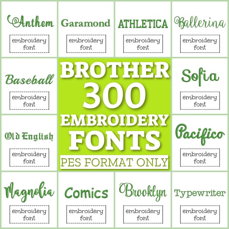 300 Brother machine embroidery fonts bundle for personal and commercial use. High quality fonts for machine embroidery. *Also suitable for Babylock embroidery machine. This embroidery pack includes only PES format.  Almost every font comes in several sizes: 1 inches, 2 inches, 3 inches. Some fonts may be larger or smaller depending on the design. You will also receive a link to the software for viewing embroidery files on your computer or laptop. Please note: these are machine embroidery fonts a Machine Embroidery Monogram Fonts, Embroidery Fonts Machine, Brother Embroidery Designs Free, Free Machine Embroidery Designs Pes, Embroidery Fonts Free, Babylock Embroidery Machine, Ballerina Embroidery, Fonts Wedding, Brother Embroidery Design