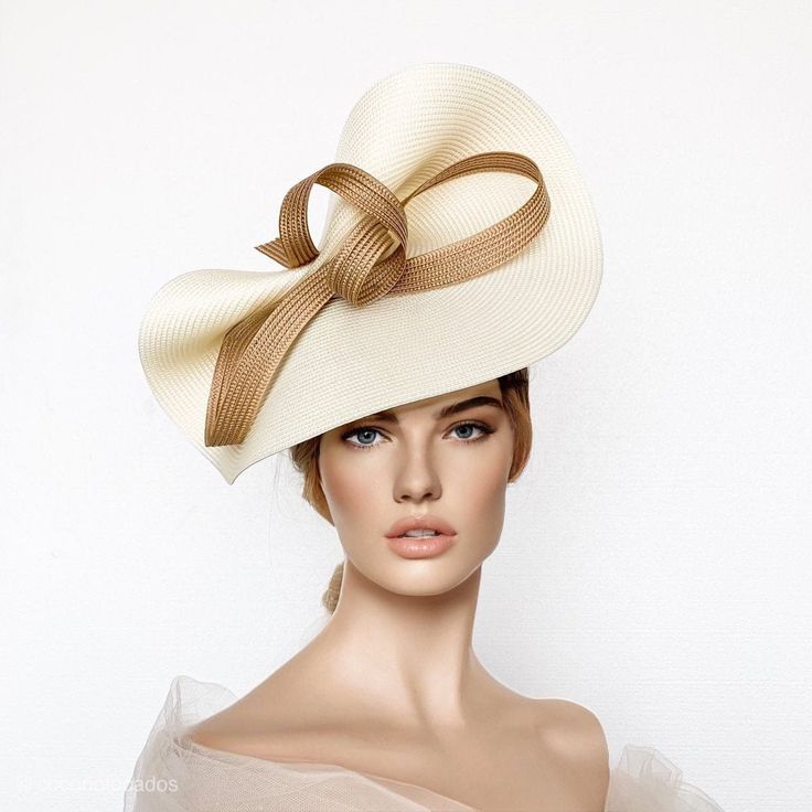 Couture Fascinators, Yellow Fascinator, Gold Fascinator, Race Day Hats, Ladies Dress Hats, White Fascinator, Kentucky Derby Fascinator, Royal Ascot Hats, Occasion Hats