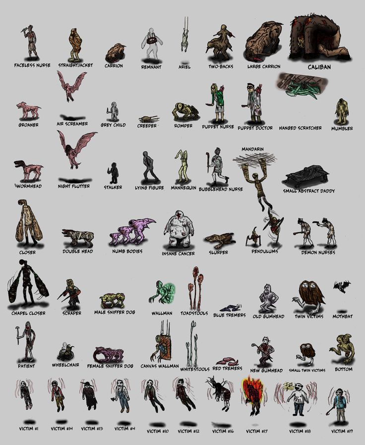 an image of some characters in different poses