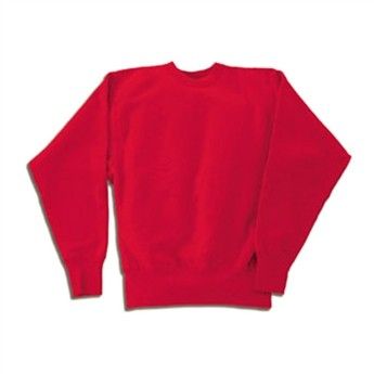 Camber 234 Cross-Knit Heavyweight Crew Neck Sweatshirt - USA Made Winter T-shirt With Ribbed Cuffs And Crew Neck, Sporty Long Sleeve Plain Tops, Red Cotton Top With Ribbed Collar, Red Cotton Tops With Ribbed Collar, Solid Winter Sweater For Sports, Solid Color Sports Sweater For Fall, Sporty Plain Crew Neck Tops, Sports Tops With Ribbed Cuffs For Fall, Relaxed Fit Sweater For Sports In Winter