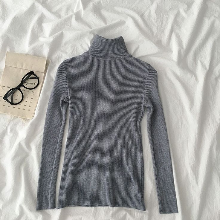 Basic ribbed knit turtleneck long sleeved shirt. Stretches to fit. One size fits S-L 27"-37" chest 21.5" length Long Sleeved Shirt, Knit Turtleneck, Dusty Blue, I Got This, Turtleneck Sweater, Gray Color, Ribbed Knit, Long Sleeve Shirts, Turtle Neck