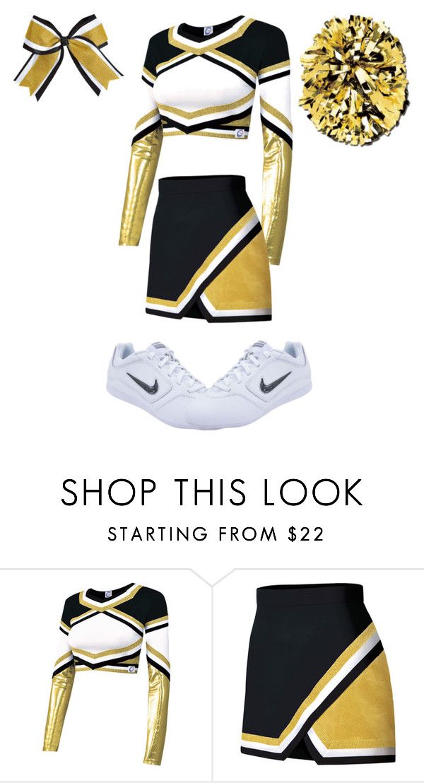 "Cheer Uniform #1" by thisisvintage ❤ liked on Polyvore featuring ChassÃ¨ and NIKE Cheer Costumes, Stile Harry Potter, Movie Inspired Outfits, School Uniform Outfits, Cheerleading Uniforms, Cheer Uniform, Cheer Outfits, Harry Potter Outfits, Cheerleading Outfits