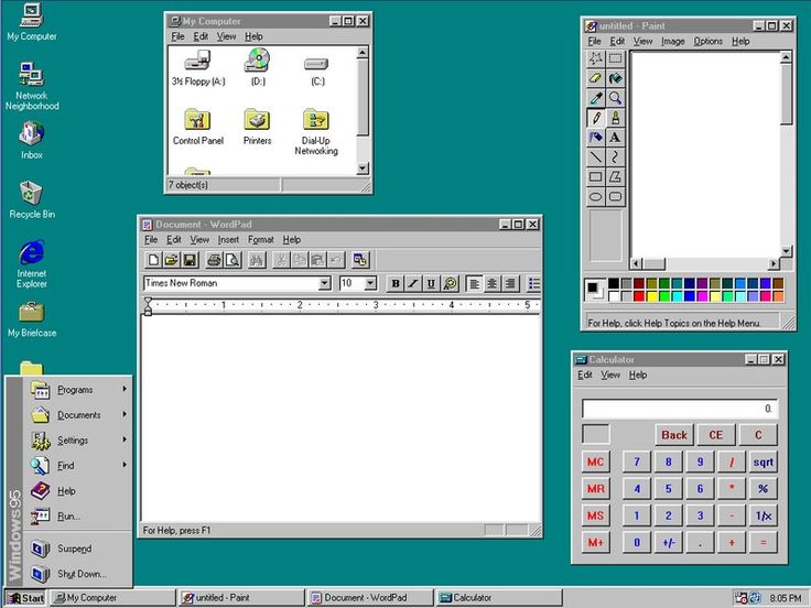 an image of a computer screen with different color options