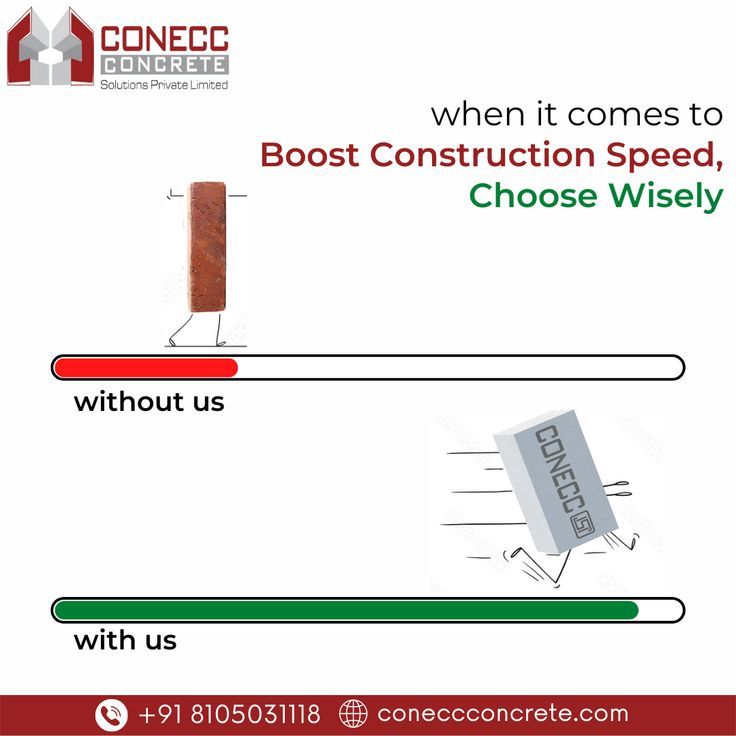 an advertisement for a construction company with the words, when it comes to boast construction speed, choose wisely