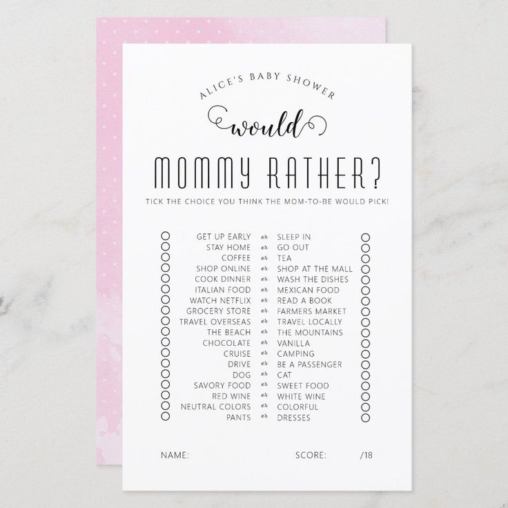 Would She Rather Baby Shower Game Editable Blank Baby Shower Games Zazzle, Would She Rather Baby Shower Game, Would Mommy Rather Game, Who Knows Mommy Best Baby Shower Game, Classy Baby Shower Games, Baby Shower Question Game, Simple Baby Shower Games, Baby Shower Questions, Online Baby Shower Games