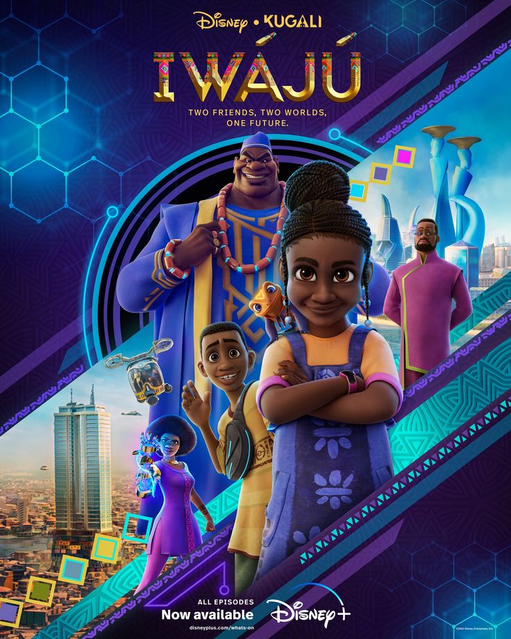 the poster for disney's iwau, which features characters from various countries