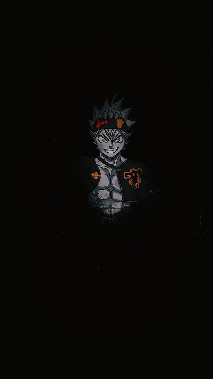 an anime character is standing in the dark