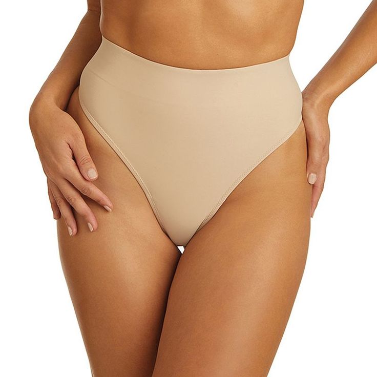 This firm control contemporary high waist thong from Naomi & Nicole Shapewear features a new lightweight, sleek fabric which feels great on your body. The no-sew comfy waistband won't dig in, stays in place, and creates a clean, flat look. Designed to be your everyday sleek essential. This firm control contemporary high waist thong from Naomi & Nicole Shapewear features a new lightweight, sleek fabric which feels great on your body. The no-sew comfy waistband won't dig in, stays in place High Waist Smoothing Shapewear For Summer, High-waist Smoothing Shapewear For Summer, Seamless Sculpting High-cut Leg Shapewear, Solid High-cut Leg Shapewear For Summer, Summer High-cut Leg Shapewear, Summer Solid Color High-cut Leg Shapewear, Solid Summer Shapewear With High-cut Leg, Seamless High Waist Shapewear For Summer, Summer High-cut Shapewear